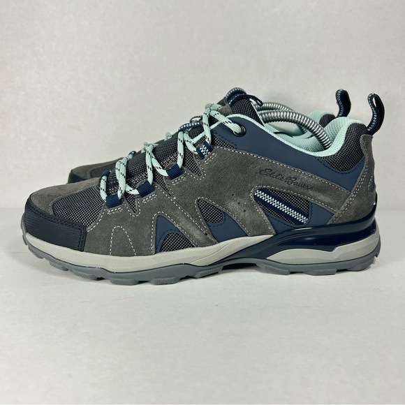 Eddie Bauer Trail Hiking Outdoor Shoes Sneakers Grey and Aqua; Women’s Size 10 - Picture 4 of 16